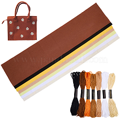7 pièce de tissu en feutre non tissé 7 couleurs&nbsp;DIY-CP0012-69C