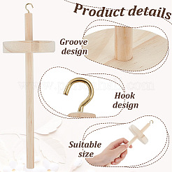 1 шт. деревянная ручка с металлическим штифтом TOOL-OC0001-88