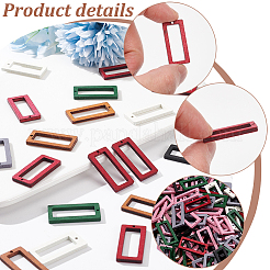 140шт 7 цвета деревянные подвески WOOD-NB0002-29