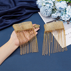 Латунь горный хрусталь браслеты&nbsp;AJEW-WH0542-75G