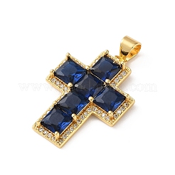 Pendenti in ottone con zirconi cubici&nbsp;CU-CBA03AF-17G