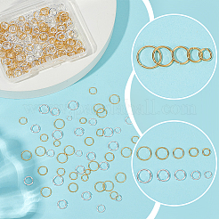 300 шт. 10 стиля латунных открытых соединительных колец KK-WR0001-45