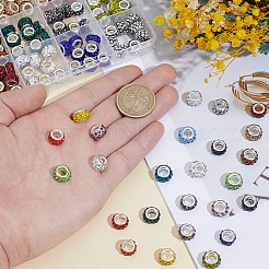 200 Stück 20 Farben handgemachte Polymer Clay Strass europäische Perlen&nbsp;CPDL-PA0001-01A