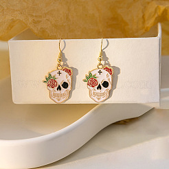 Totenkopf mit Blume&nbsp;FS-WGA34EB-05