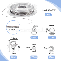 201 проволока из нержавеющей стали набор для самостоятельного изготовления украшений DIY-PH0021-74