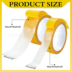 2 рулон 2 видов пластиковых двухсторонних клейких лент для фиксации ковров&nbsp;AJEW-ME0001-41