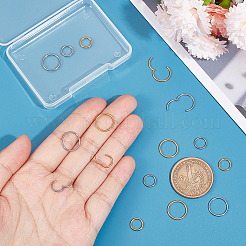 16 шт. 4 стиля застежек-крутилок из нержавеющей стали 304 STAS-UN0040-53