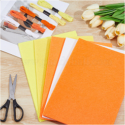 20 Blatt 5 Farben quadratischer Filzstoff&nbsp;DIY-CY0003-35B