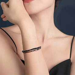 1 нить бусин из натурального черного турмалина G-OC0005-36