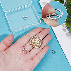 3 шт. 3 стиля 925 кольца с пружинным затвором из стерлингового серебра STER-GA0001-23