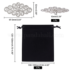 Роскошная брошь с кристаллами и стразами JEWB-CA0001-07P