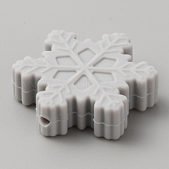 Perline in silicone ecologico per uso alimentare con fiocchi di neve&nbsp;SIL-SZC0006-03A