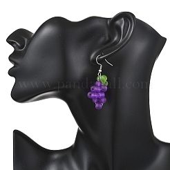 Серьги-подвески из нержавеющей стали 304 в форме винограда&nbsp;EJEW-JE06758