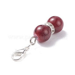 8шт выпечка окрашенные стеклянные бусины подвесные украшения&nbsp;HJEW-JM00640-02-1