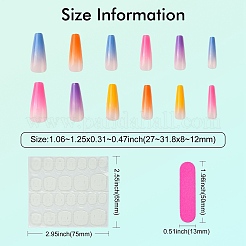 Пресс из АБС-пластика с полным покрытием на накладных ногтях DIY-CJC0006-14