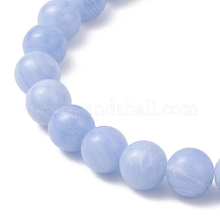 Круглые бусины из натуральных смешанных драгоценных камней и латунные стразы&nbsp;BJEW-JB12707