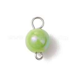 Conectores redondos de acrílico opaco chapado en color AB&nbsp;PALLOY-JF03543-02