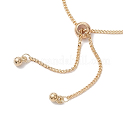 2 pz 2 colori braccialetto scorrevole in ottone&nbsp;AJEW-JB01253