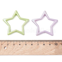 Непрозрачные акриловые бусины с УФ-покрытием SACR-M001-02