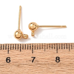 Shegrace Messing-Rundkugel-Ohrstecker-Verschlüsse&nbsp;XGR0051G-39G-A