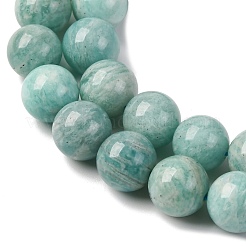 天然石アマゾナイトビーズ連売り  ラウンド  10mm  穴：1mm  約39個/連  15.35''（39センチメートル）&nbsp;LS-G-K068-03-10mmA