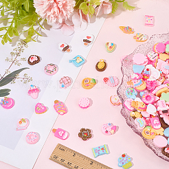 240 г мультяшные закуски непрозрачные смоляные кабошоны&nbsp;RESI-SC0036-51