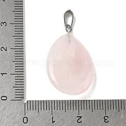 Природного розового кварца подвески G-P599-02P-09