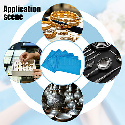 Мешочки из микрофибры для хранения серебряных украшений на молнии&nbsp;ABAG-WH0032-85A