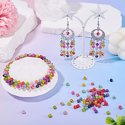 1500 шт. двухцветные стеклянные бусины Пикассо для запекания SEED-TA0001-50