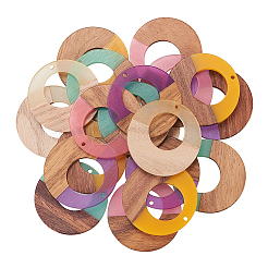 Подвески из смолы и дерева RESI-CJ0002-01