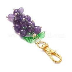Подвески из винограда и натурального аметиста&nbsp;HJEW-MZ00342-02