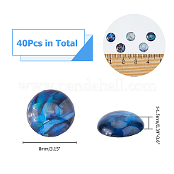 40 шт. кабошоны из ракушек абалона/пауа SSHEL-FI0001-02