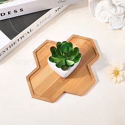 Sottovaso in bambù per vasi da fiori succulenti&nbsp;AJEW-WH20076
