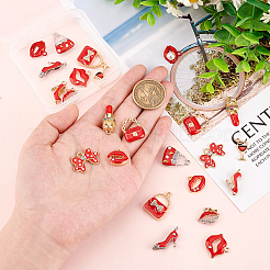 24шт 12 стиля подвески из сплава с эмалью&nbsp;FIND-PH0010-76