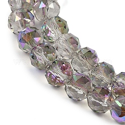 Прозрачные стеклянные бусины гальваническим пряди EGLA-N002-34C-C20