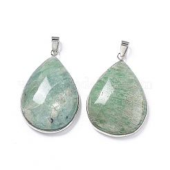 Природные подвески амазонит&nbsp;G-P491-06-07