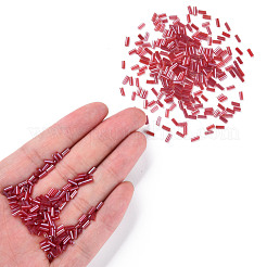 透明色光沢ガラスラッパビーズ  丸い穴  ブラウン  3~8x2mm  穴：0.7mm  約450g /ポンド&nbsp;SEED-N005-001-A06