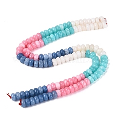 Chapelets de perles de jade blanche naturelle&nbsp;G-Q613-01F-41