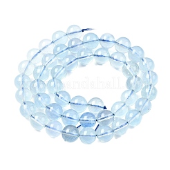 Природные Аквамарин бисер нитей&nbsp;G-G344-A07-8mm