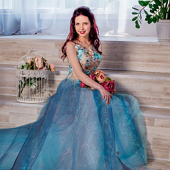 Ткань из полиэстера и органзы DIY-WH0021-45C