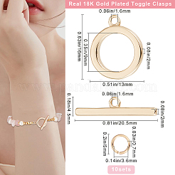 10шт латунные застежки KK-BBC0013-30B