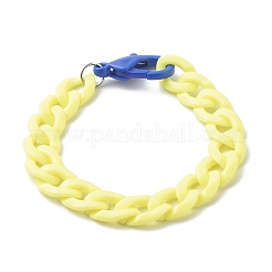 Bracelets gourmettes en acrylique opaque&nbsp;BJEW-JB06597