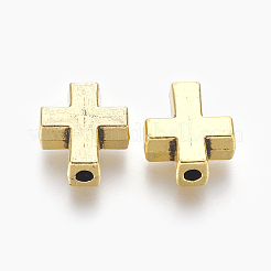 Сплавочные овальные бусины тибетского стиля &nbsp;TIBEB-A134914-AG-LF