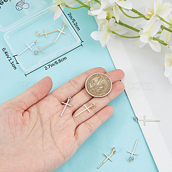 8шт 2 цвета латунные подвески&nbsp;ZIRC-BBC0002-28