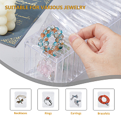プラスチック製記念コイン収納ボックス  PVC製の再封可能な袋付き  透明  265x67x91mm&nbsp;AJEW-FH0005-34