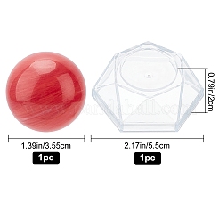 2шт 2 стиля натуральный кварцевый хрустальный шар&nbsp;DJEW-CP0001-08