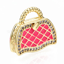 Латунные микропроволочные кубические циркониевые подвески из эмали ZIRC-Q200-021D-NF