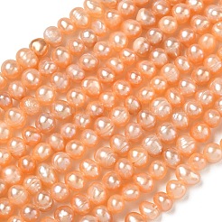 Fili di perle di perle d'acqua dolce coltivate naturali&nbsp;PA-CBAC463-04