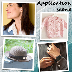 20 шт. АБС-пластик перламутровые кнопки без пришивания BUTT-CY0001-22A