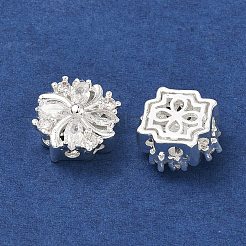 Messing-Pavé-Zirkonia-Mehrstrang-Glieder&nbsp;KK-B172-12S-01